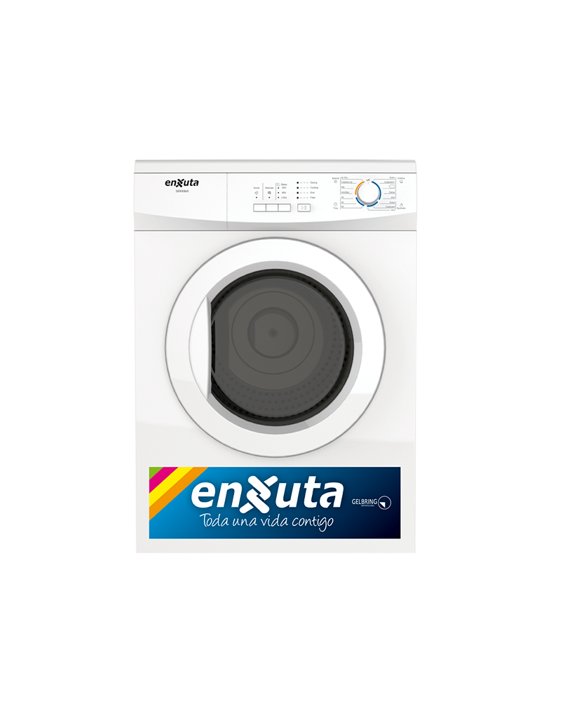 Secarropa de carga frontal. 6kg. Enxuta