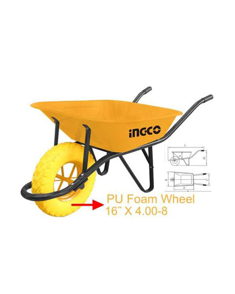 Carretilla 130KG 65LT rueda inflable