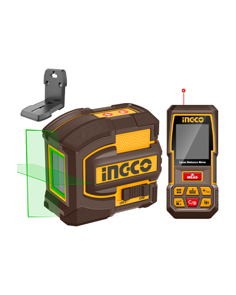 Set medición Nivel Láser 35mt. + Medidor de distancia 70mt.