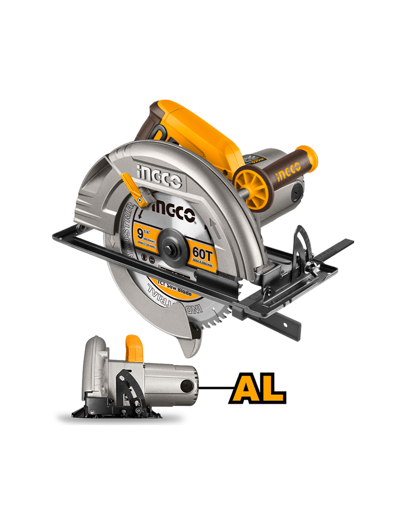 Sierra circular industrial de mano 2200W